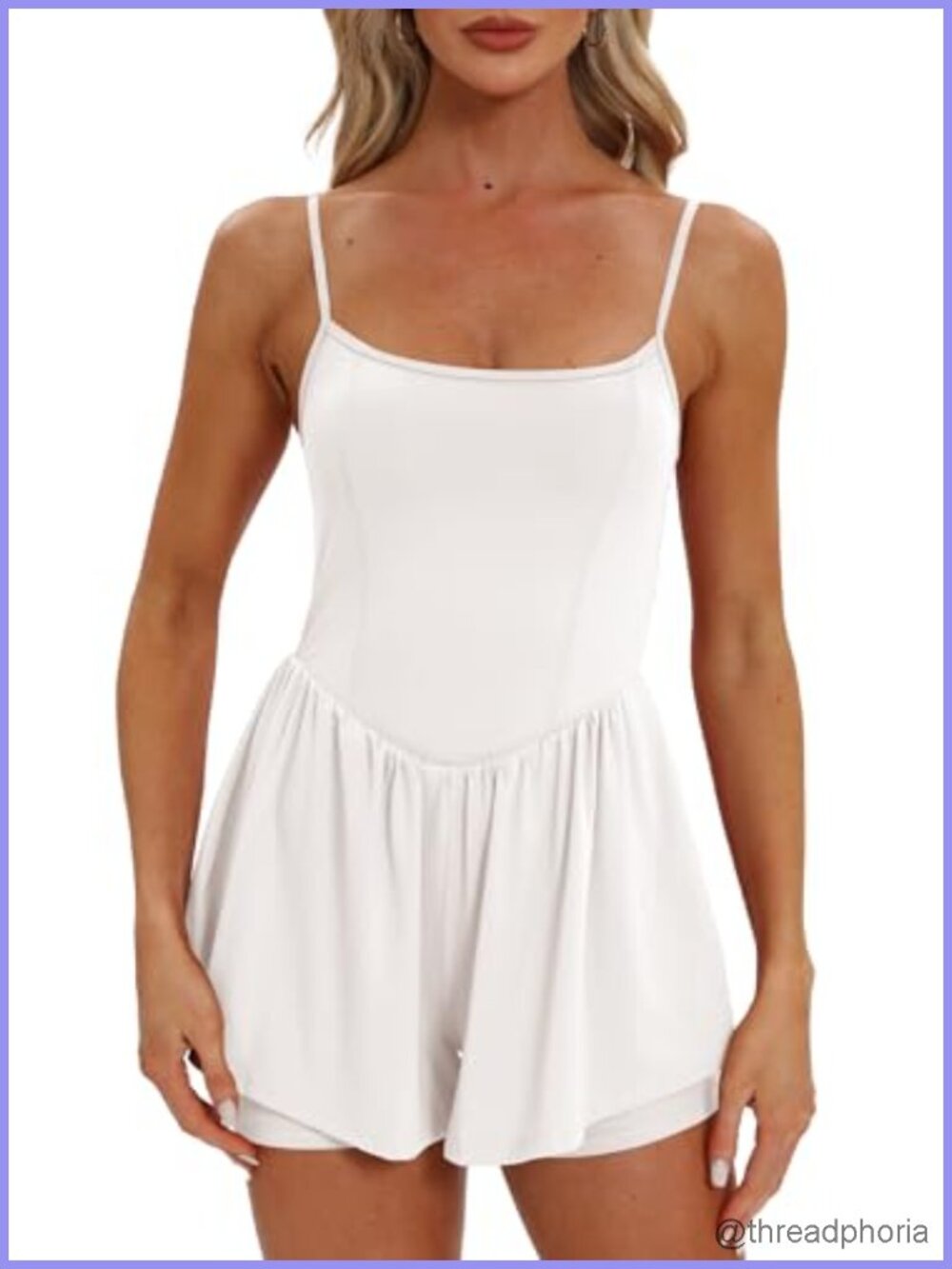 Sleeveless Spaghetti Strap Romper Jumpsuit